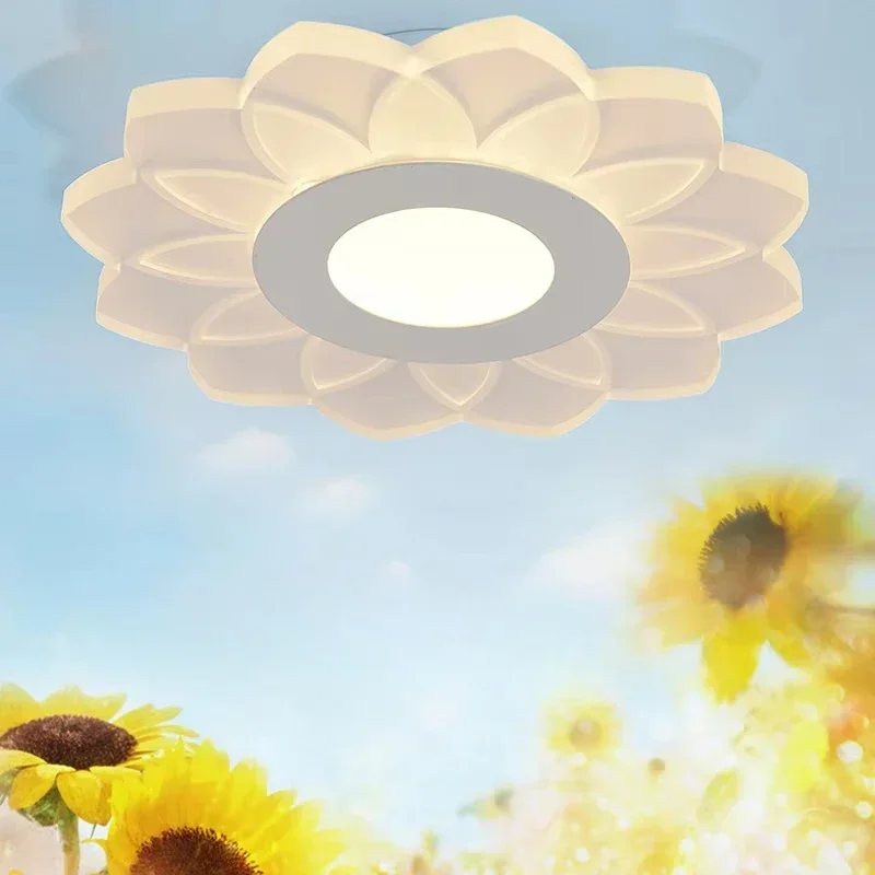 Simple Modern Creative Personality Bedroom Corridor Aisle Porch Home Ultra-thin Office LED Ceiling Lamp