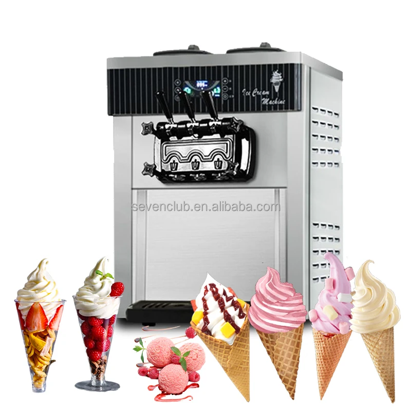 Commercial Hard and Soft Ice Cream Making Machine New Condition Yogurt Milk Chocolate-Core Components Motor