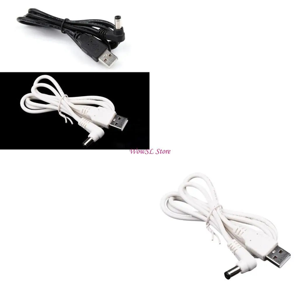 

DC5525 Charging Wire Usb To DC5.5x2.5mm Round Hole Wire for Monitors Power Connection Line HX5E