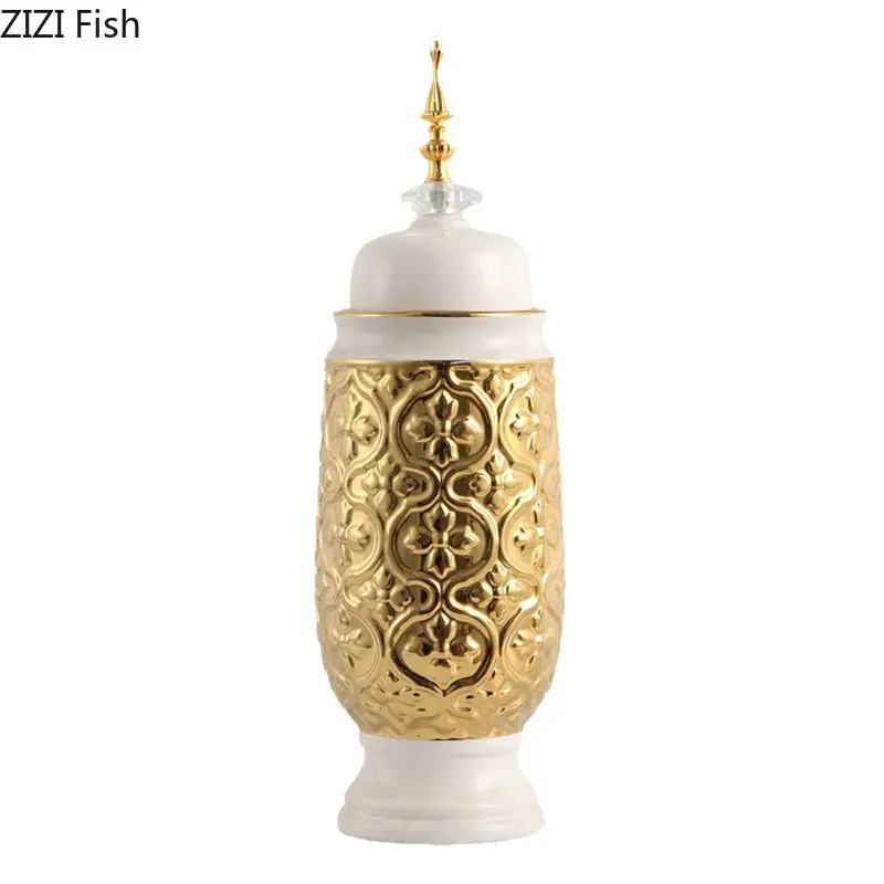 

Ceramic Storage Tank Hydroponic Vase Flower Arrangement Ornament Artistic Flowers Vessels Dried Flower Vase Decorative Vases