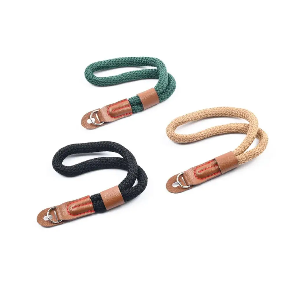 Pasek na nadgarstek do aparatu Regulowane plecione paski do noszenia na rękę Smycz na rękę Bawełniany pasek na nadgarstek do aparatu PU