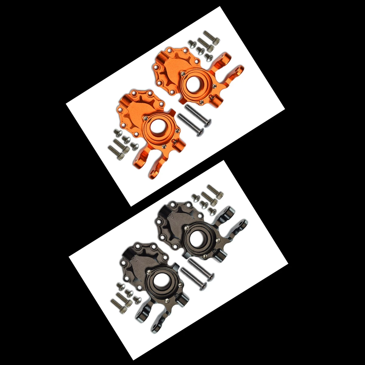 GPM 1/10 TRX4 DEFENDER TRAIL CRAWLER-82056-4 ALUMINUM FRONT KNUCKLE ARMS-14PC SET