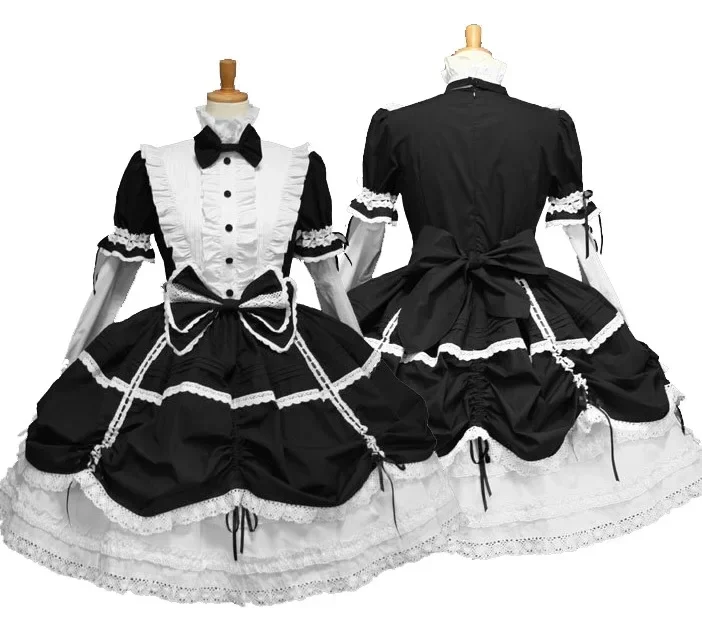 Gothic Punk Lolita Dress Princess Cosplay Cute Maid Adult Women Halloween Costume Sweet Gothic  Anime Lace Outfit For Girls 2025