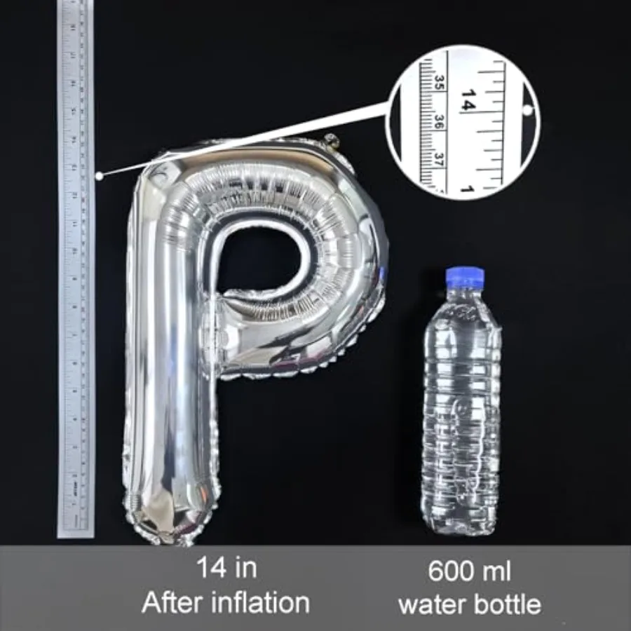 53 قطعة بالونات حروف AZ مع علامة 16 بوصة مايلر احباط بالون رسائل مجموعة للعروس الزفاف أعياد الميلاد الذكرى السنوية التخرج #5