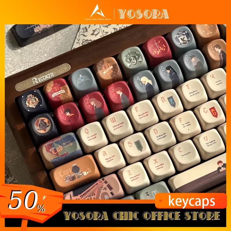 

Колпачок для клавиш с надписью «Сова», 140 клавиш, моа, милый мультфильм, сублимационная персонализированная 6u для ПК, механическая клавиатура, индивидуальные колпачки для клавиш своими руками