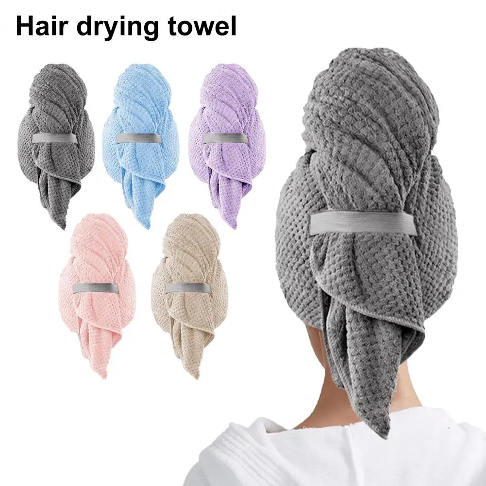 Home Travel Towel Hair Drying Hat for Quick Drying Frizz Cap for Home Thickened Head Wrap