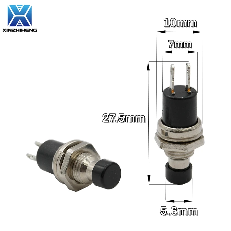 6pcs PBS-110 PBS-111 7MM Momentary Push Button Switch PBS110 Normally Open NO PBS111 Normally Closed NC Press Micro Switchs