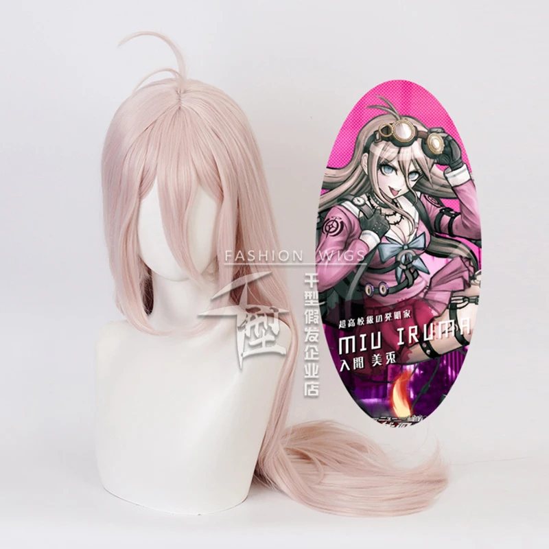 Anime Miu Iruma Cosplay Perücken Frauen Zeigen Iruma Miu Cosplay Perücke Hitzebeständige Haar Party Perücken + Perücke Kappe