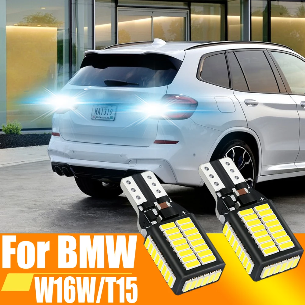 2pcs W16W T15 921 912 LED Canbus Reverse Light Car Blub Back Up Lamp For BMW E90 F10 E87 E60 F11 E61 F25 E83 E91 E65 E66 E67 E92