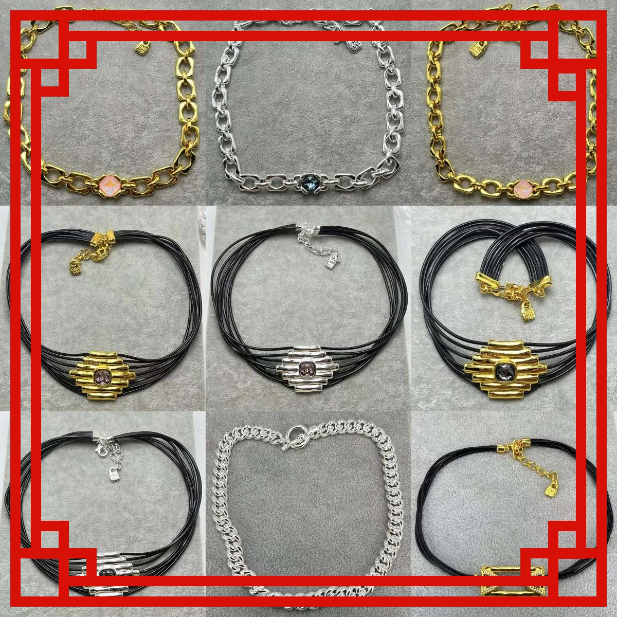 

2025 fashion hot selling Spanish fashion silver high-end necklace exquisite jewelry artistic sense light luxury accessories