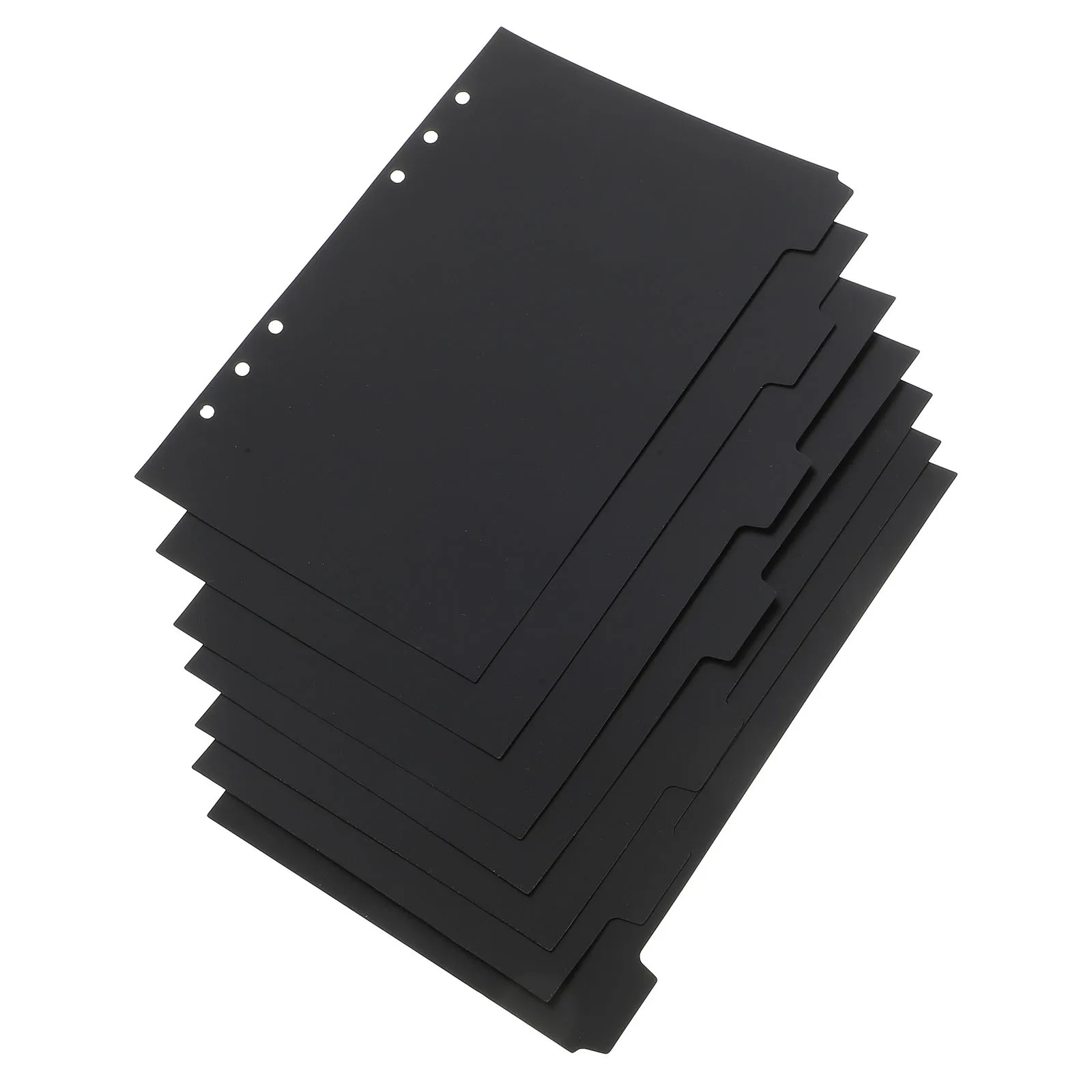 

14pcs A5 Binder Dividers Colored Tabs Plastic Page Markers For Notebook Index Classification Loose-Leaf Organizers Notepad