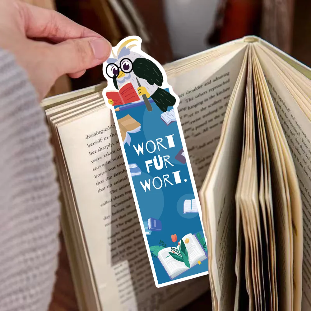 30pcs German Animal Bookmark Set for Students Reading Page Markers for Books Paper Cards for Decorating DIY Gift Message Cards