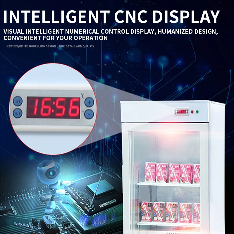 LK-300R 300 boîtes d'armoire de chauffage de nourriture armoire de chauffage d'hiver commodité PRSupermarché armoire de chauffage de boisson lait café