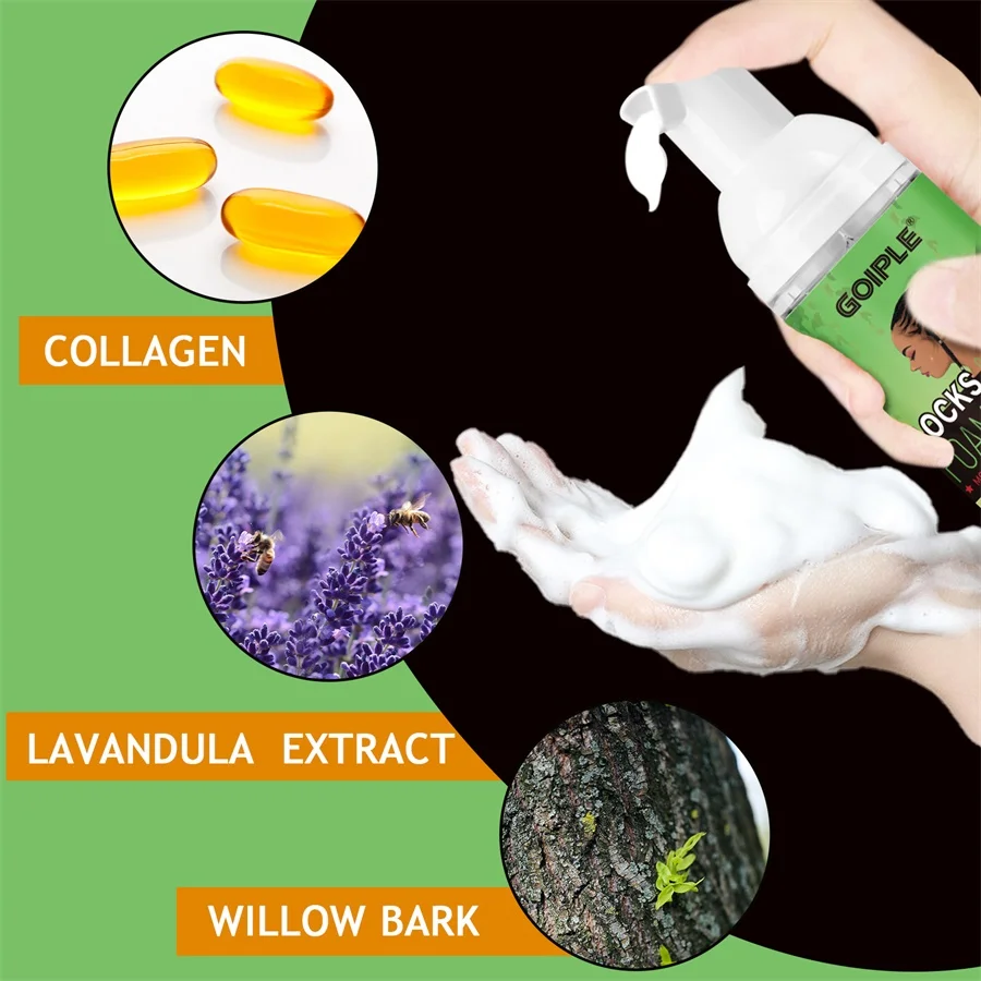 60 مل تجديل موس و 100 مللي مجموعة شامبو جديلة خالية من الشطف تصفيف التحكم في التجعد ترطيب الضفائر النظيفة قفل ومنتجات تويست