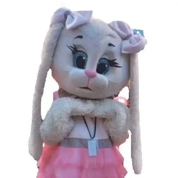 

Розовое платье, костюм талисмана кролика, весь комплект, ролевая игра, вечерние игры, мультфильм, аниме, реклама, акция, карнавальные наряды