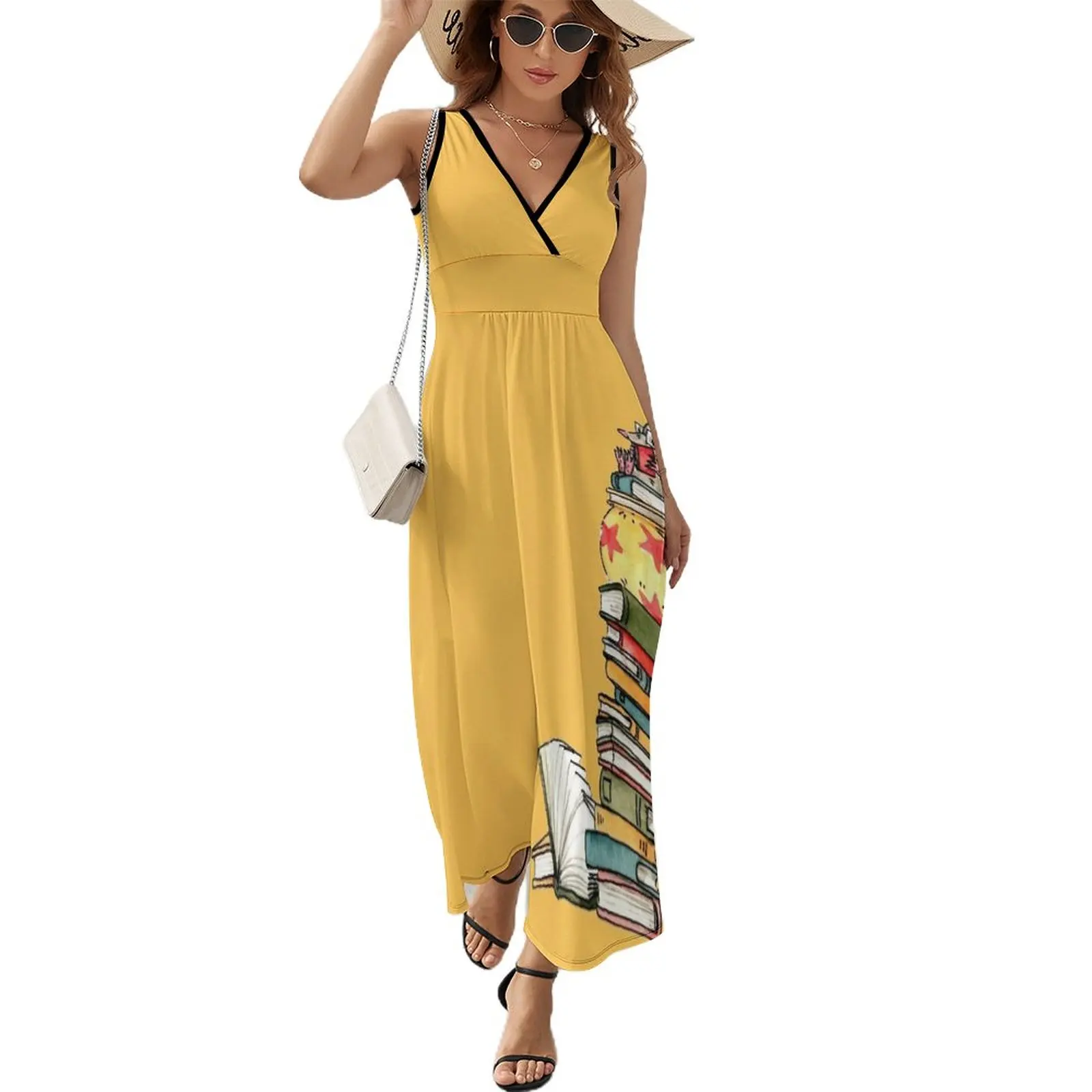 

Reading mole Sleeveless Dress beach dresses elegant chic women dresses promotion women's clothing trend 2023