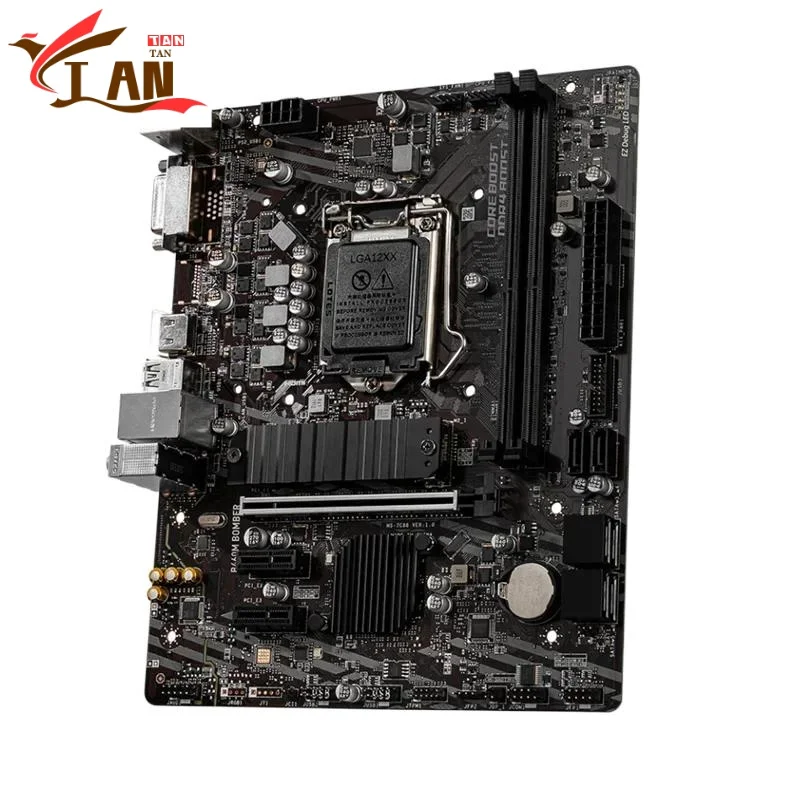 

Для B460M Материнская плата BOMBER 64 ГБ USB3.2 HDMI DVI-D M.2 LGA 1200 DDR4 Micro ATX B460 Материнская плата 100% протестирована Полностью работа Тан