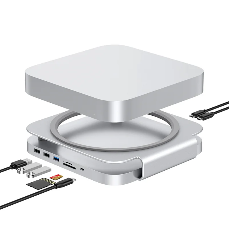 

AP-Hard Drive Enclosure USB C Hub Type-C Docking Station NVME M. 2 SSD Case 4K M1 M2 For Mac Mini/For Mac Studio