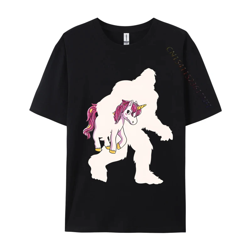 

Bigfoot Unicorn Sasquatch Unicorn T-shirts Men Printed Regular T-shirt New Design Tee Tops Fast shipping