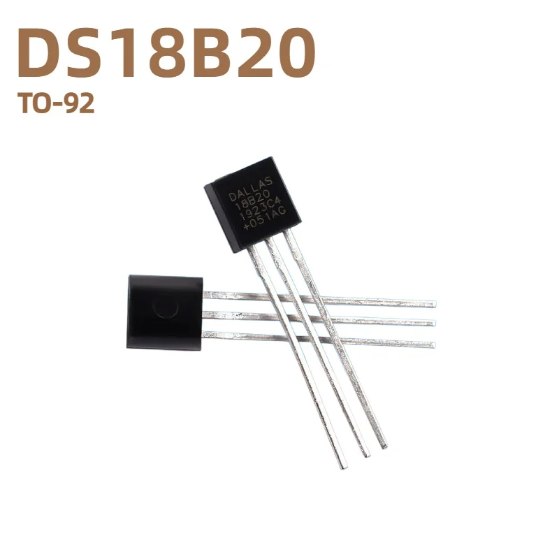 DS18B20 TO‑92 Digital Temperature Sensor Programmable Resolution 1‑Wire Thermometer Sensor‑55℃~+125℃ For Arduino DIY Electronic