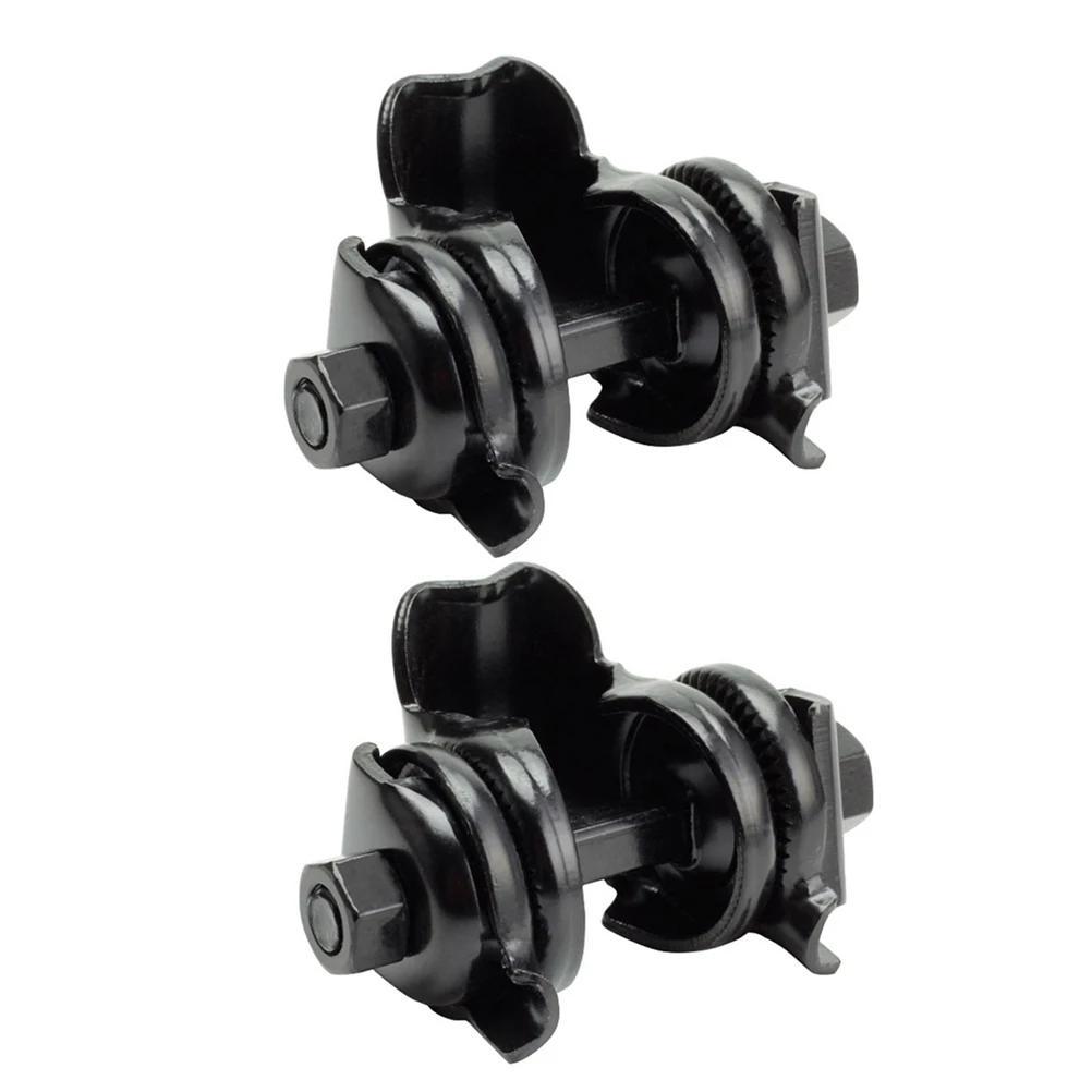 

2pcs Bike Seatpost Clamp Quick Release Secure Locking Aluminum Alloy Saddle Adapter Universal Fit For Mountain Road Bikes