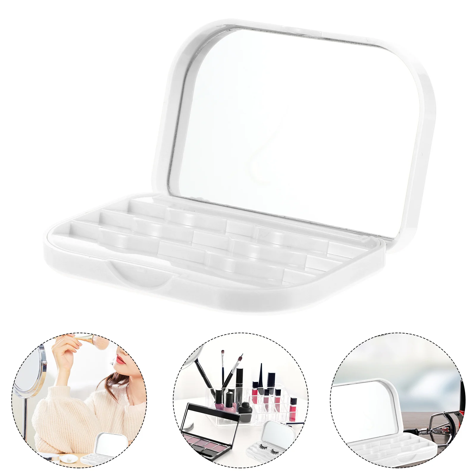 

1Pcs Eyelash Storage Case False Lash Packaging Box Keep Lashes Clean Shaped Easy Open Close Compact Travel Essential for Makeup