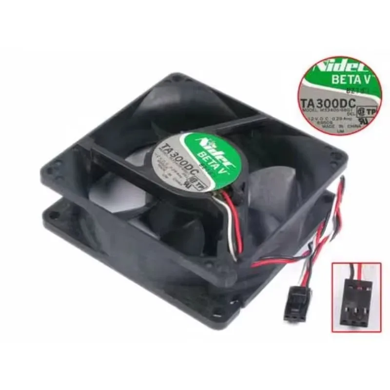 

Вентилятор охлаждения Nidec M33406-68G1 DC 12V 0.29A 80x80x25 мм, 3-проводной