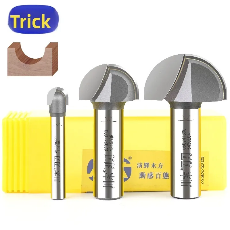 

Original Wood Trimmer Round Bottom Bit Aluminum Plastic Sheet Corner Grooving Cutter Carbide