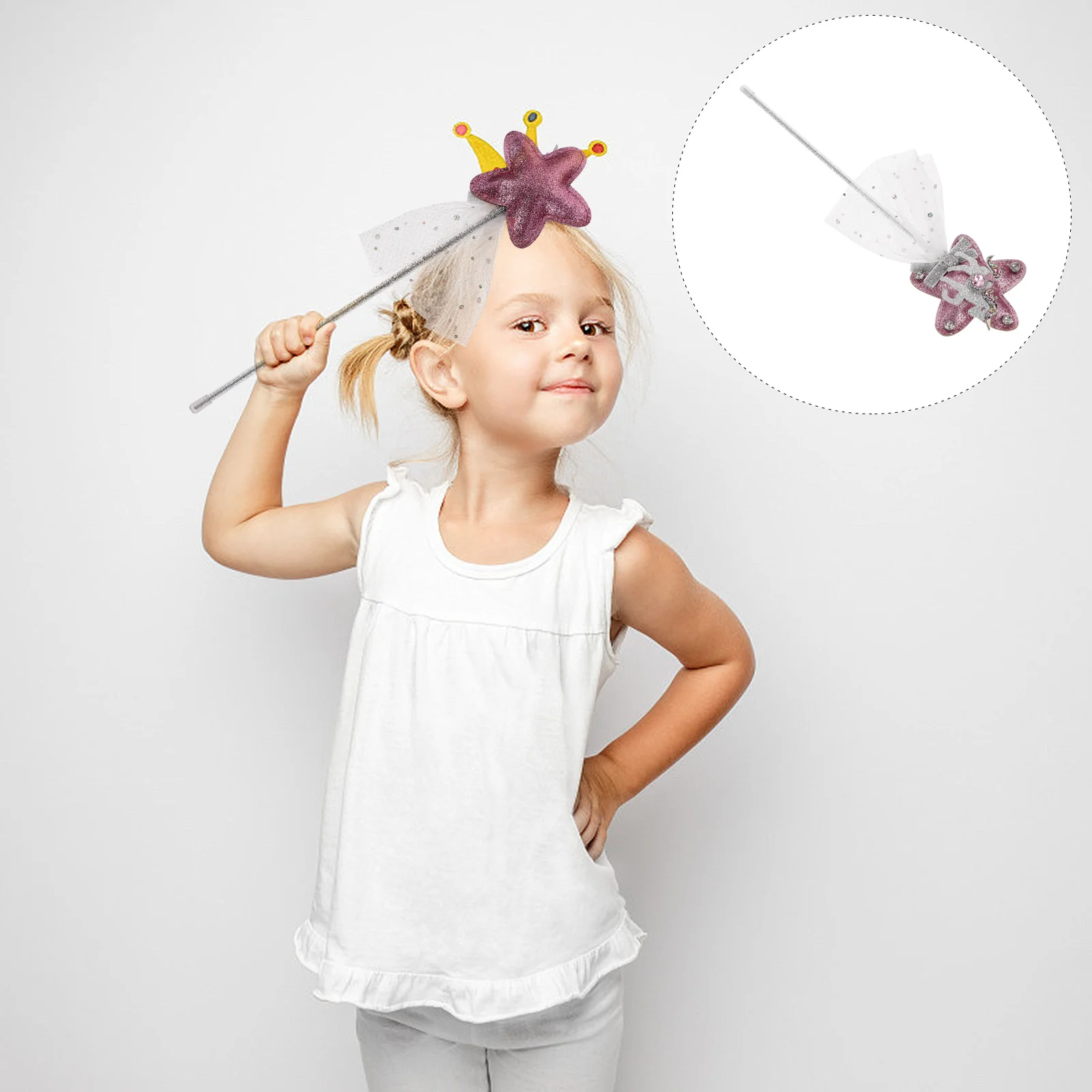 1 stks Eenhoorn Fairy Wand Duurzaam Materiaal Perfect voor Dress Up Halloween Stage Performance Fairy Stick Kid Baby Girl