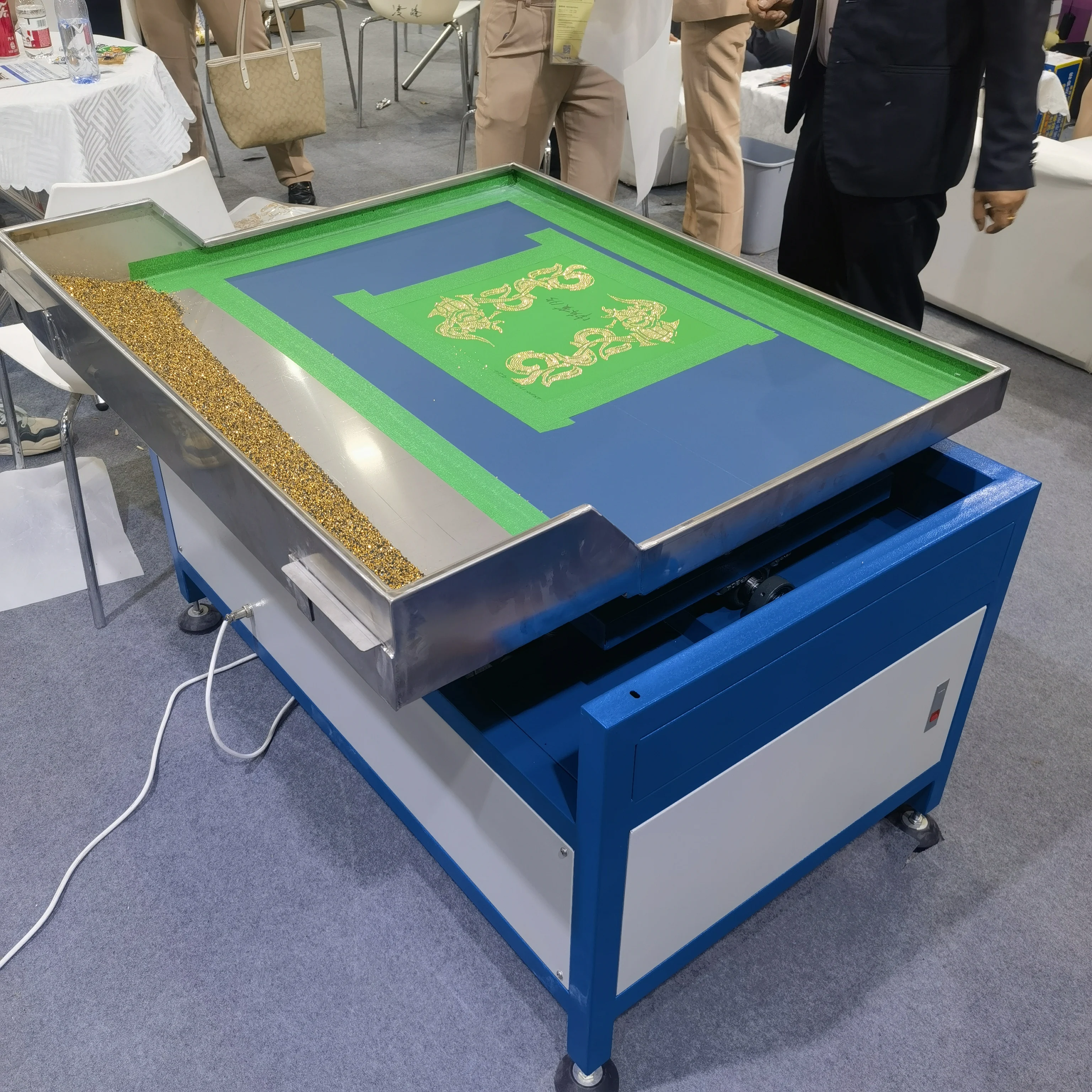 Rhinestone Machine Automatic Hotfix Transfer CNC Embroidery Shaking Press Counting Paperless Heat DIY Router Setting