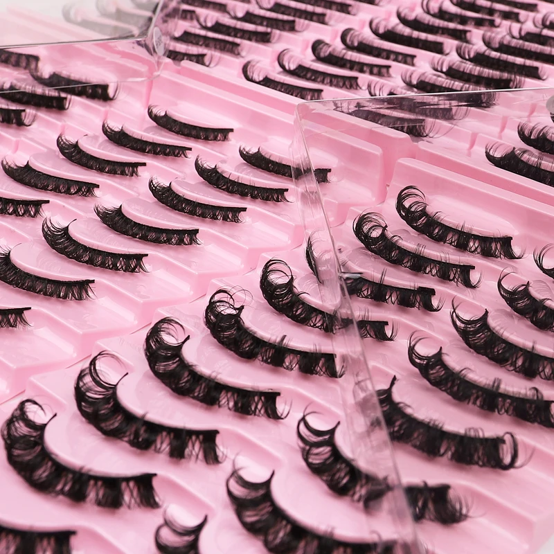 10 Pairs 3D Faux Mink False Eyelashes Natural Long Dramatic Thick Fake Lashes Handmade Cruelty Free Eyelashes Lashes Extension