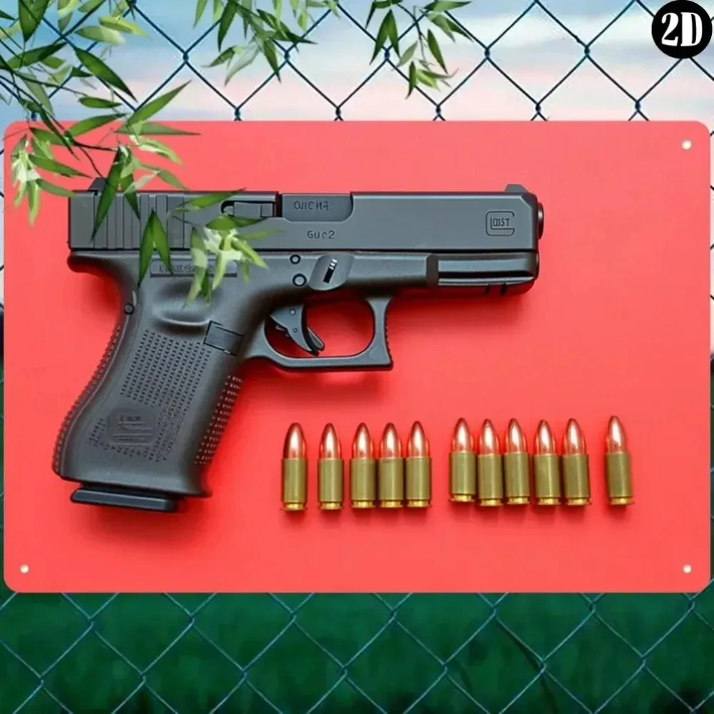 لوحة فنية جدارية حديدية متماثلة عسكرية عتيقة - لافتات من القصدير مقاومة للصدأ للمنزل/الغرفة، هدية مثالية لعشاق الجيش #2