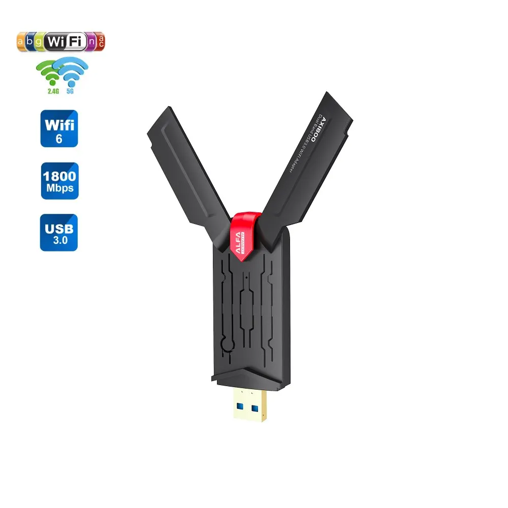 Pix-link uax03 usb wifi 6 adapter, drahtloser usb adapter, ax1800 usb 3,0 dual band 2,4 ghz/5ghz drahtloser netzwerk adapter für pc/des