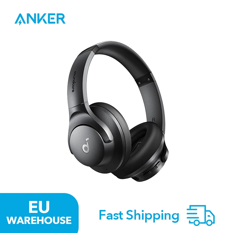 سماعات رأس Anker-Soundcore بلوتوث ، Q20i ، نشطة ، تقليل الضوضاء ، باس ، عروس هجين ، بلوتوث