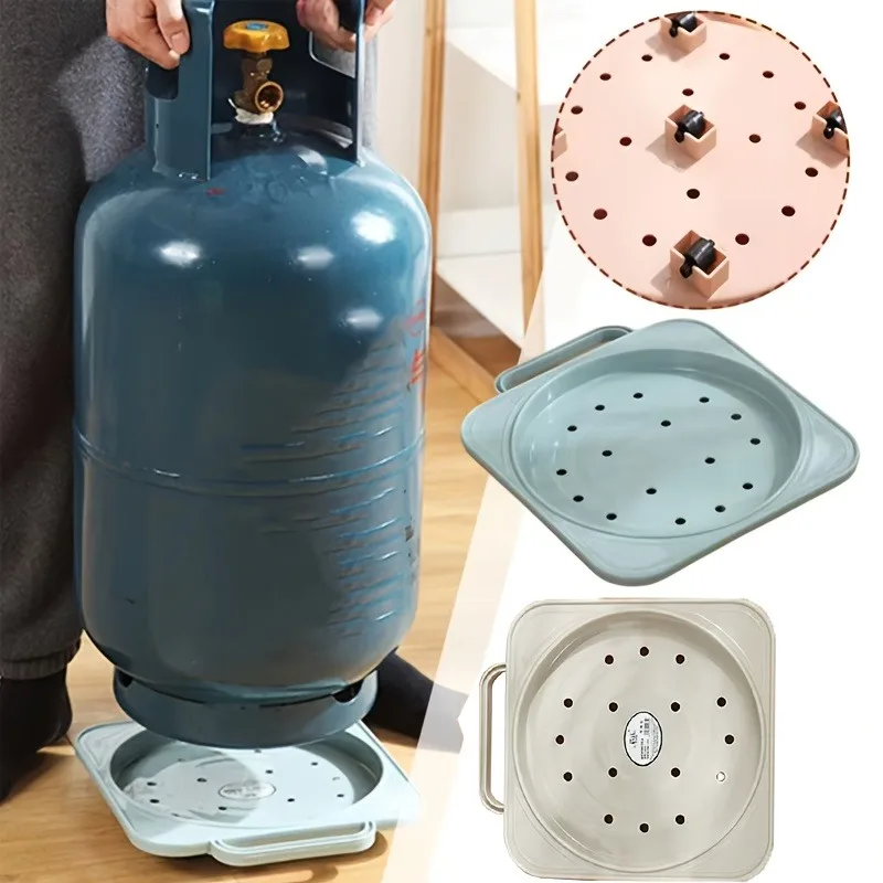 Practical Gift for Grill Masters: All-Terrain Propane Tank Cart - Heavy-Duty Wheels for Grass & Gravel, Makes Refills Effortless