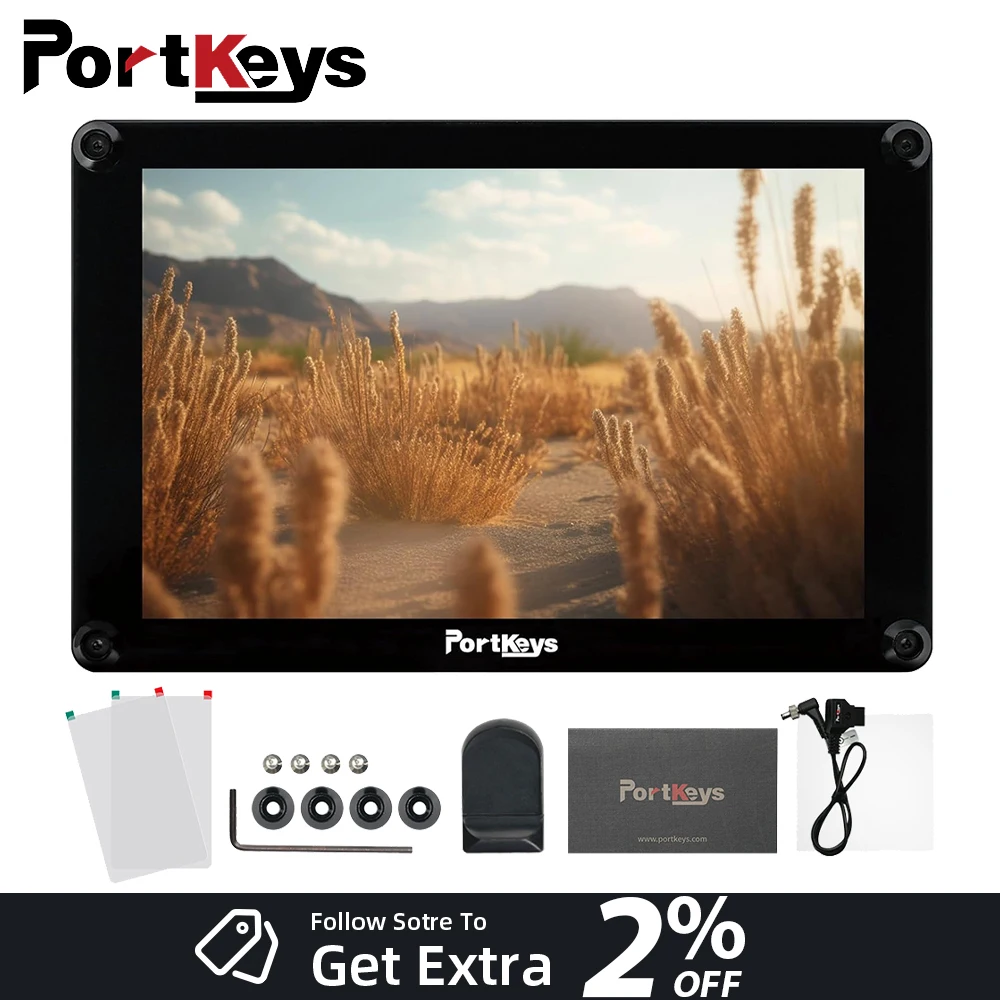 Portkeys HS8 8inch Monitor 3D LUT Output 3G-SDI/4K-HDMI 1100nit Camera Field Monitor Support SDI/ HDMI CONVERSION on Cameras