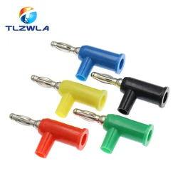 5PCS 4MM Banana Plug Stackable Pure Copper Screw Type Without Welding Audio Multimeter Pen Plug Connector