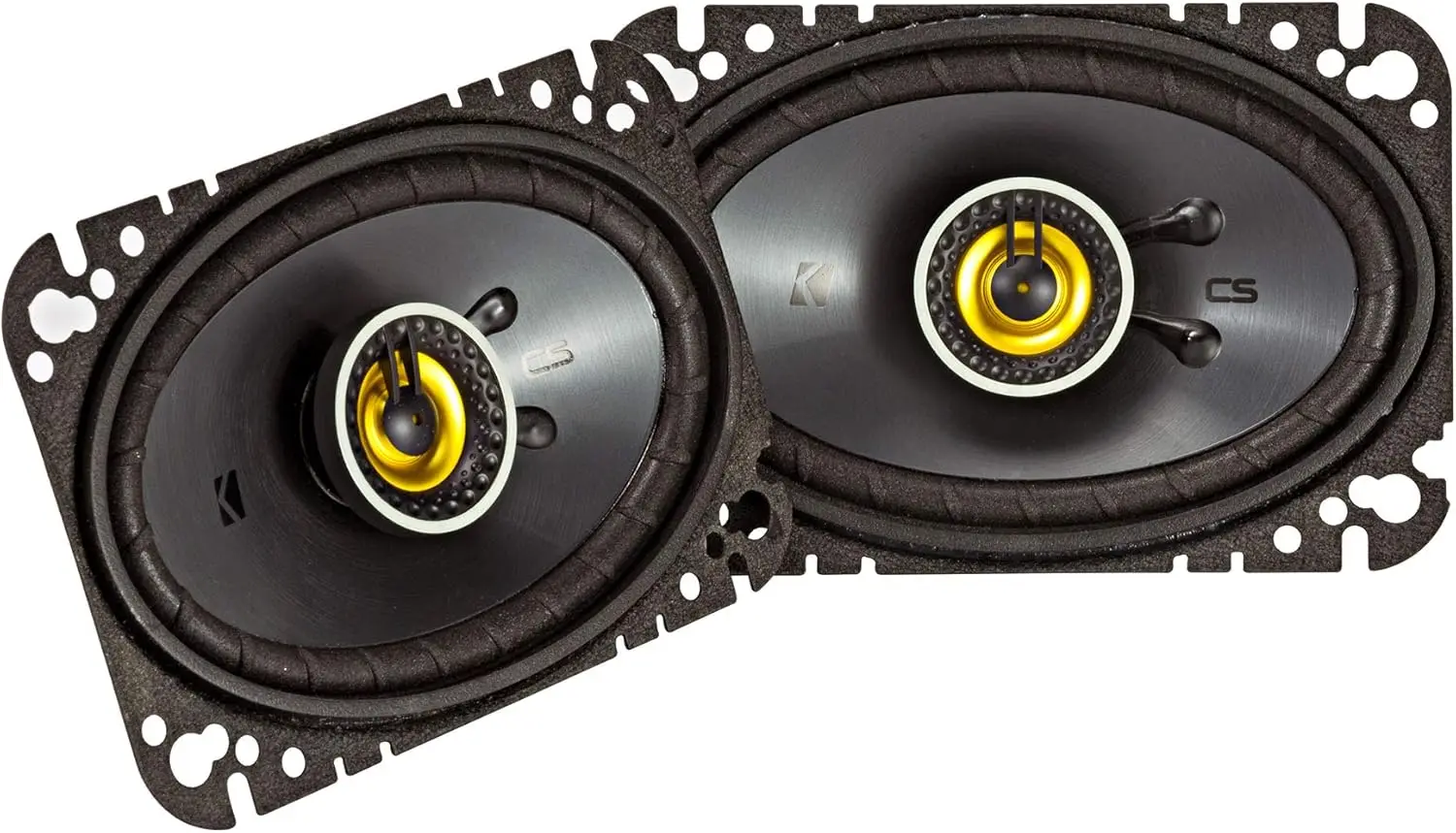 

4x6-Inch Coaxial Car Speakers, 4-Ohm Pair with Deep Bass and Easy Fit for All Vehicles