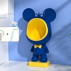 Children Urinal Cartoon Bear Toilet Kids Potty Stand Up Wall Mounted Toilet Seat Baby Pee Training Urinal for Boys