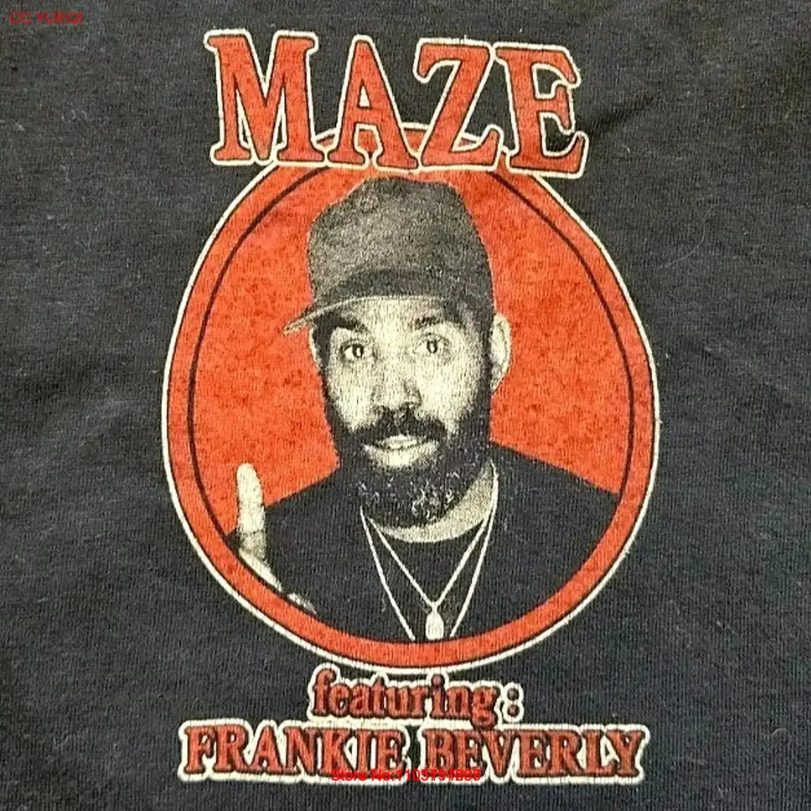 Vintage 80s R B Maze Featuring Frankie Beverly Soul Rap T Shirt XL RARE Washed fashion Soft Breathable homme Stretched vintage