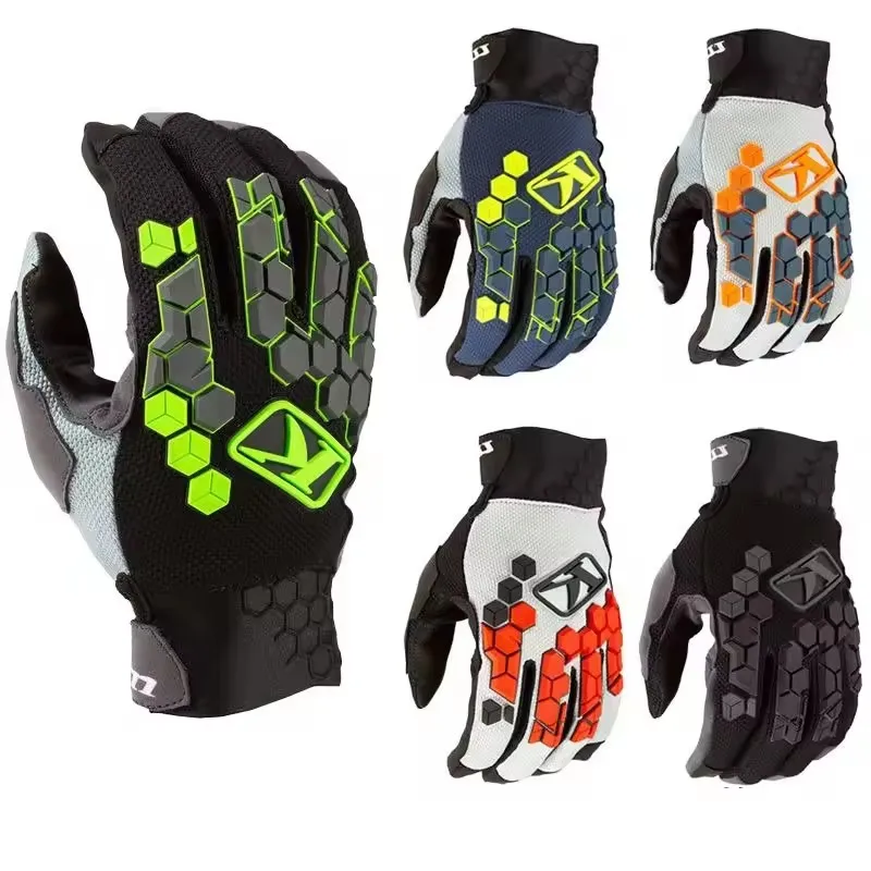 2025 Guantes de motociclismo Guantes de motocicleta resistentes al desgaste y transpirables Guantes de todos los dedos Guantes de bicicleta reductores de velocidad al aire libre