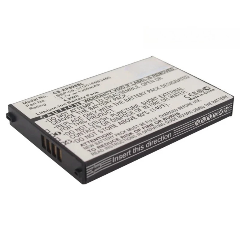 SBP-09 07G0166B3450 High Quality GPS,PDA,Pocket PC Battery 3.7V 1300mAh for Asus MyPal A686, A696, A626 Brand New