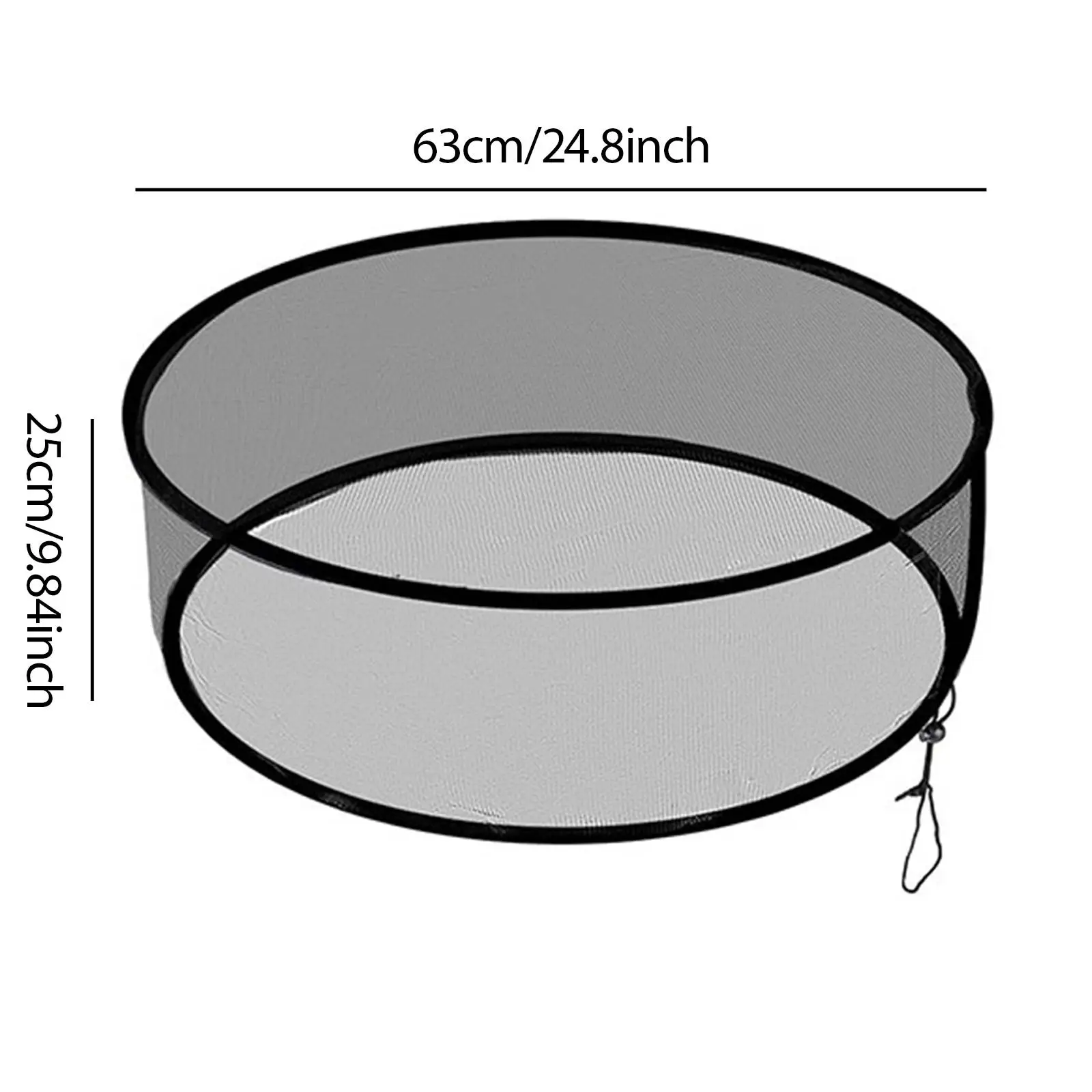 غطاء برميل شبكي برباط، قابل لإعادة الاستخدام وعملي، غطاء لدلاء جمع المياه. #6