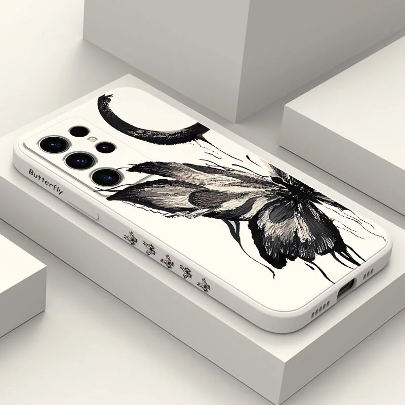 Etui na telefon z motylem do Samsung Galaxy S25 S24 S23 S22 S21 S20 S10 S10E Ultra Plus FE Note 20 Ultra 10 Plus Cover