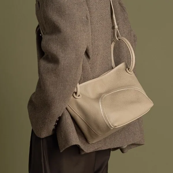 

Bags for Women Crossbody Handbag Purses and Handbags Basket-shaped Hand-held Tote Bag Soft Leather Single-shoulder Crossbody Bag