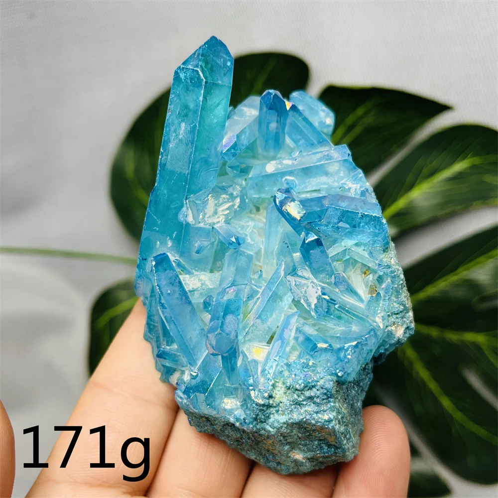 Natural Gemstone Crystal Clusters Electroplated With Clear Crystals Home Room Decoration Festival Gifts Witchcraft altars Prayer