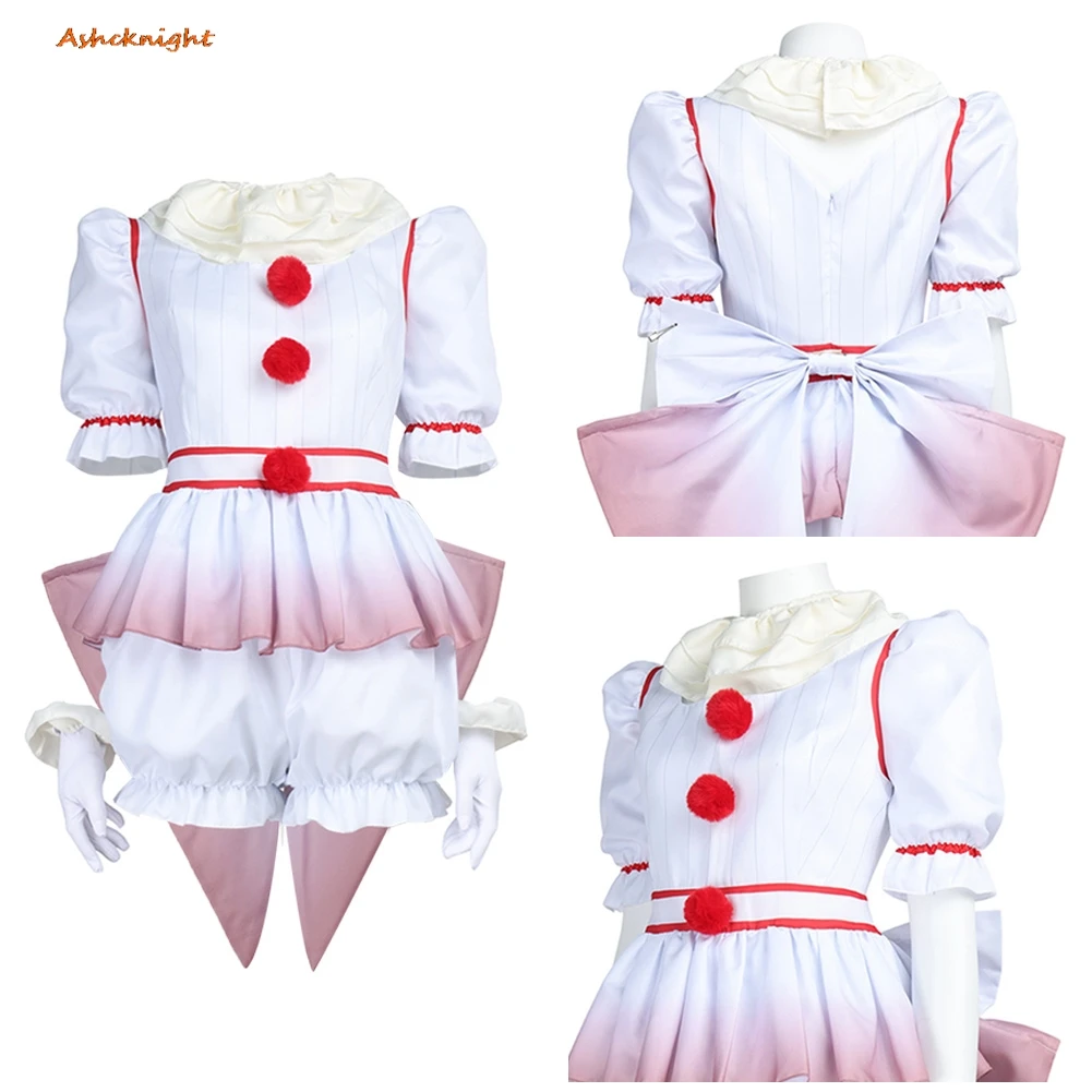 

Movie Terrifier 2 Cosplay Penny Wise Top Pants Clothes Women Party Disguise Roleplay Outfits Suit Halloween Costume Carnival