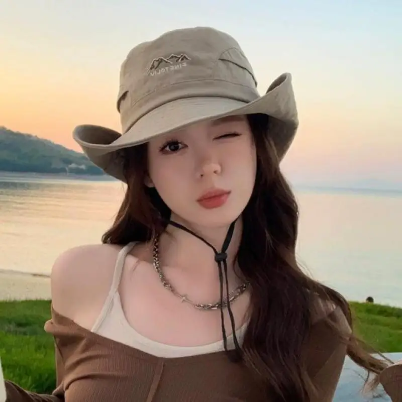 

Bucket Hat Women Spring Summer Hats For Women Men Outdoor Sunshade Breathable Fishing Fisherman Cap Hiking Casual New Sunhat