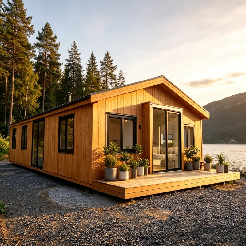Custom Expandable Container House 40 Foot Quick Install Prefabricated Folding Container House with 3 Bedroom Home  Forest Cabin