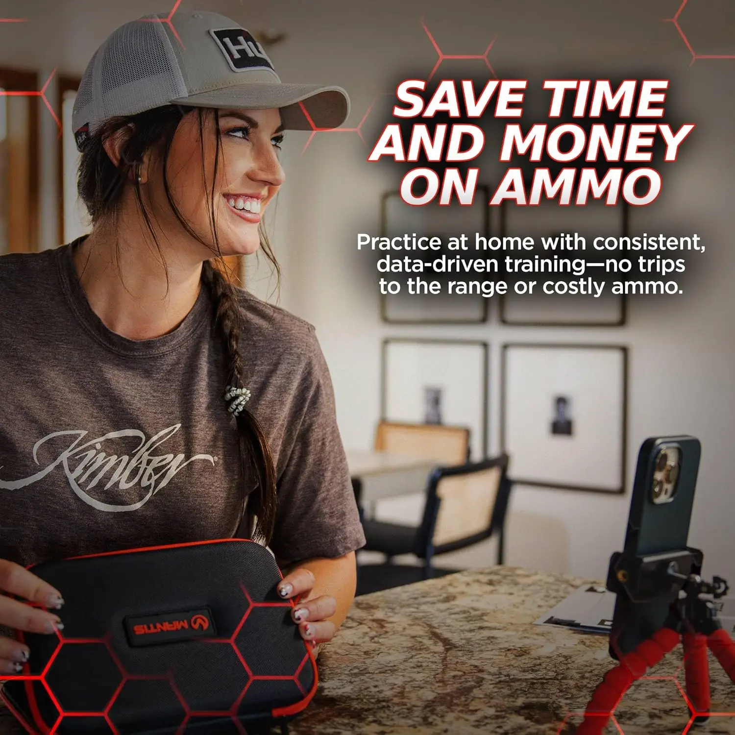 مجموعة أدوات التدريب المحمولة من Laser Academy لنظام التدريب بالليزر الناري الجاف مقاس 9 مم لممارسة الهدف للتطبيق المجاني للمسدسات #6